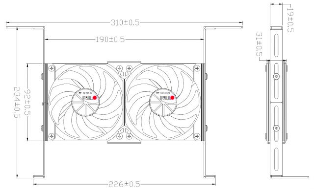 Kühlschrank-Doppellüfter TTC-SC20(A)+, IP55, Timermodus, mit Gleichrichter